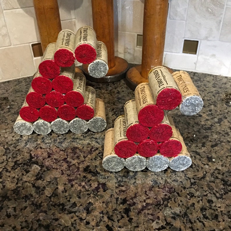 Wine Cork Santa Hat and Santa Helper Hat Etsy