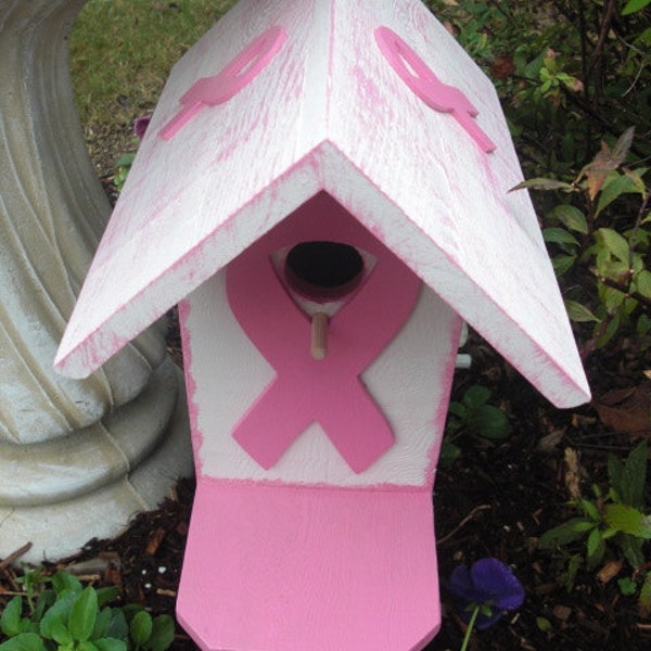 Birdhouse - Susan G. Komen Breast Cancer Ribbon Birdhouse