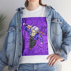 Dragon Ball Z Trunks-T-shirt, anime-T-shirt, Otaku-shirt, top voor verzamelaars, coole fanartkleding