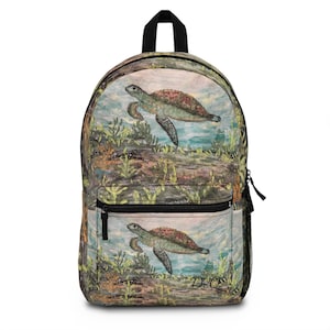 Backpack - Under the Sea Turtles Print