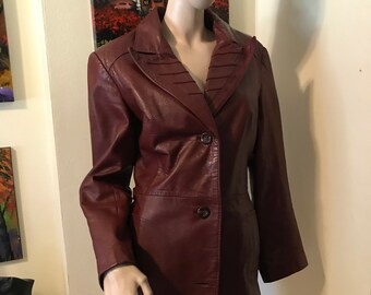 Shiny Brown Jacket Shimmery Long Formal Jacket Fitted Evening Blazer Office Duster Metallic Brown Jacket Vintage Cognac Brown Blazer