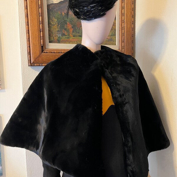faux fur shawl stole