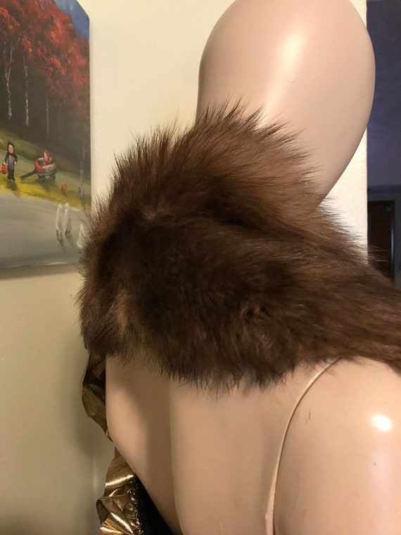 Vintage 30s   DECO Stunning Ladies Brown Fox Fur … - image 3