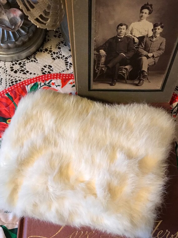 Vintage 1950s Childs White Mink Winter Wonderland… - image 3