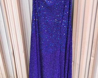 Sequin Maxi Skirt - Etsy