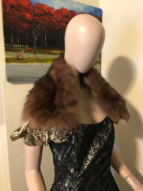 Vintage 30s   DECO Stunning Ladies Brown Fox Fur … - image 1