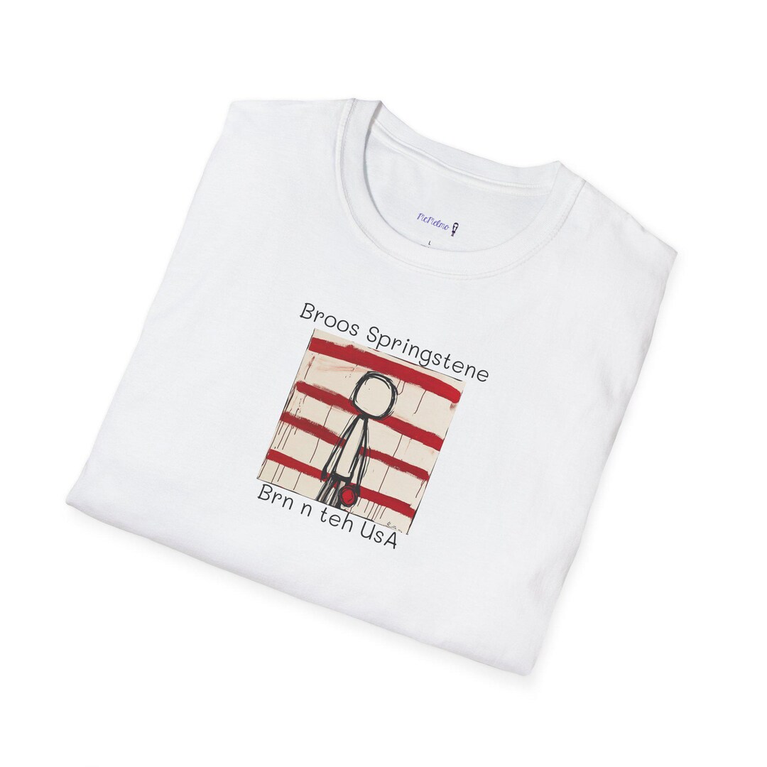 Born In The USA Album Cover Stick figure Style Unisex T shirt Tee Born in the usa album cover stick figure style unisex t shirt tee
