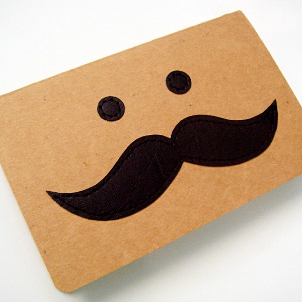 Moustache Notebook (blank pages)