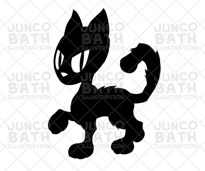 Cute BLACK CAT SVG Vector Instant Digital Download Cricut | Etsy