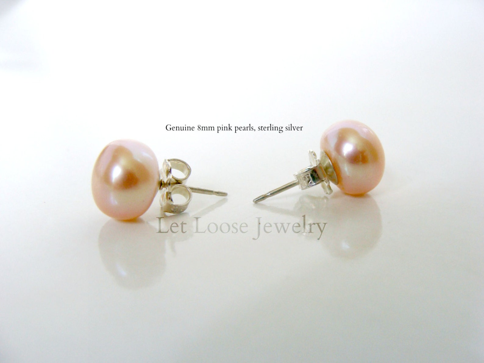 Peachy Spring Pearl Disco Earrings main image 1