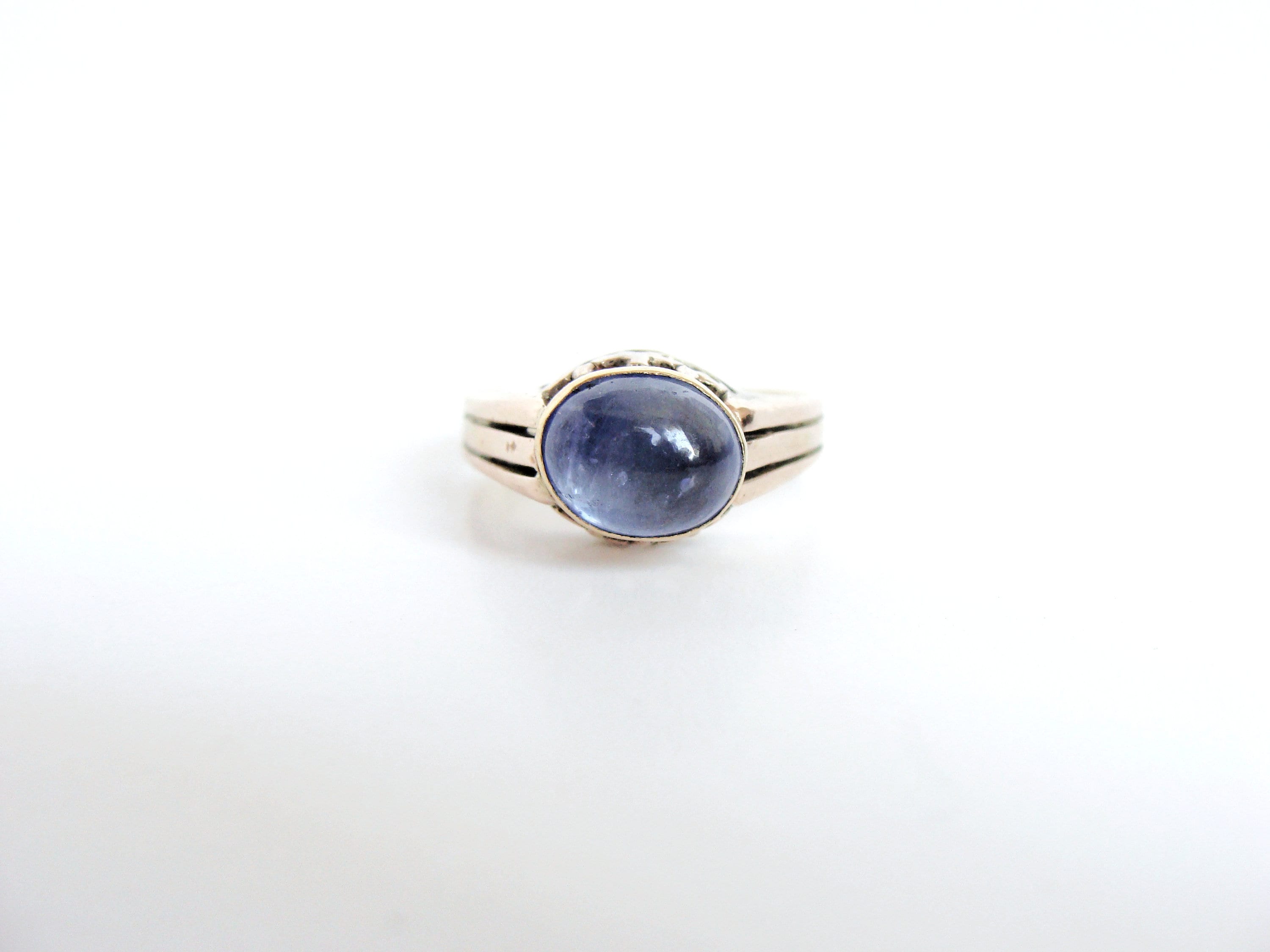 Antique sapphire ring, 14k gold, Victorian era, vintage sapphire ring, alternative engagement ring