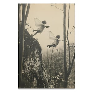 Faeries Victorian Gothic Art Print, Spooky Fantasy Poster