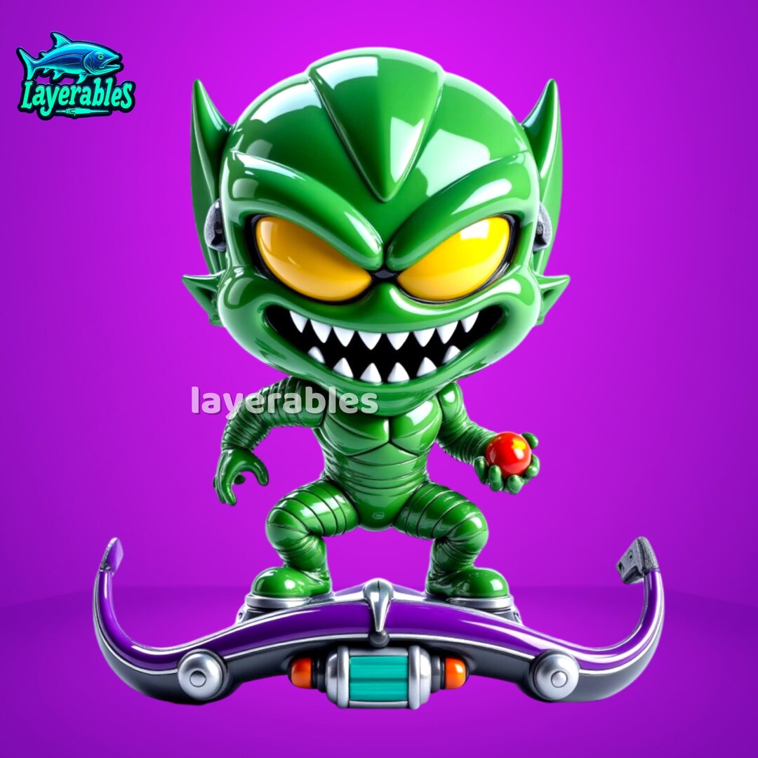 Green Goblin 3D Printer Model - STL File - Marvel Villain Collectible ...