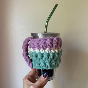 Crochet Cup Cozy with Handle | Drink Sleeve | Coffee Sleeve | Coffee Koozie