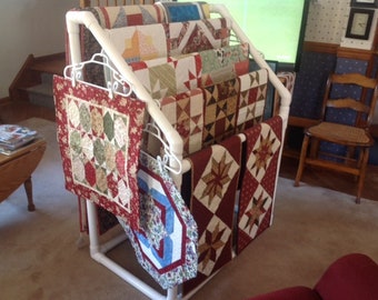 5 Bar Quilt Blanket Display for Shop or Craft Show