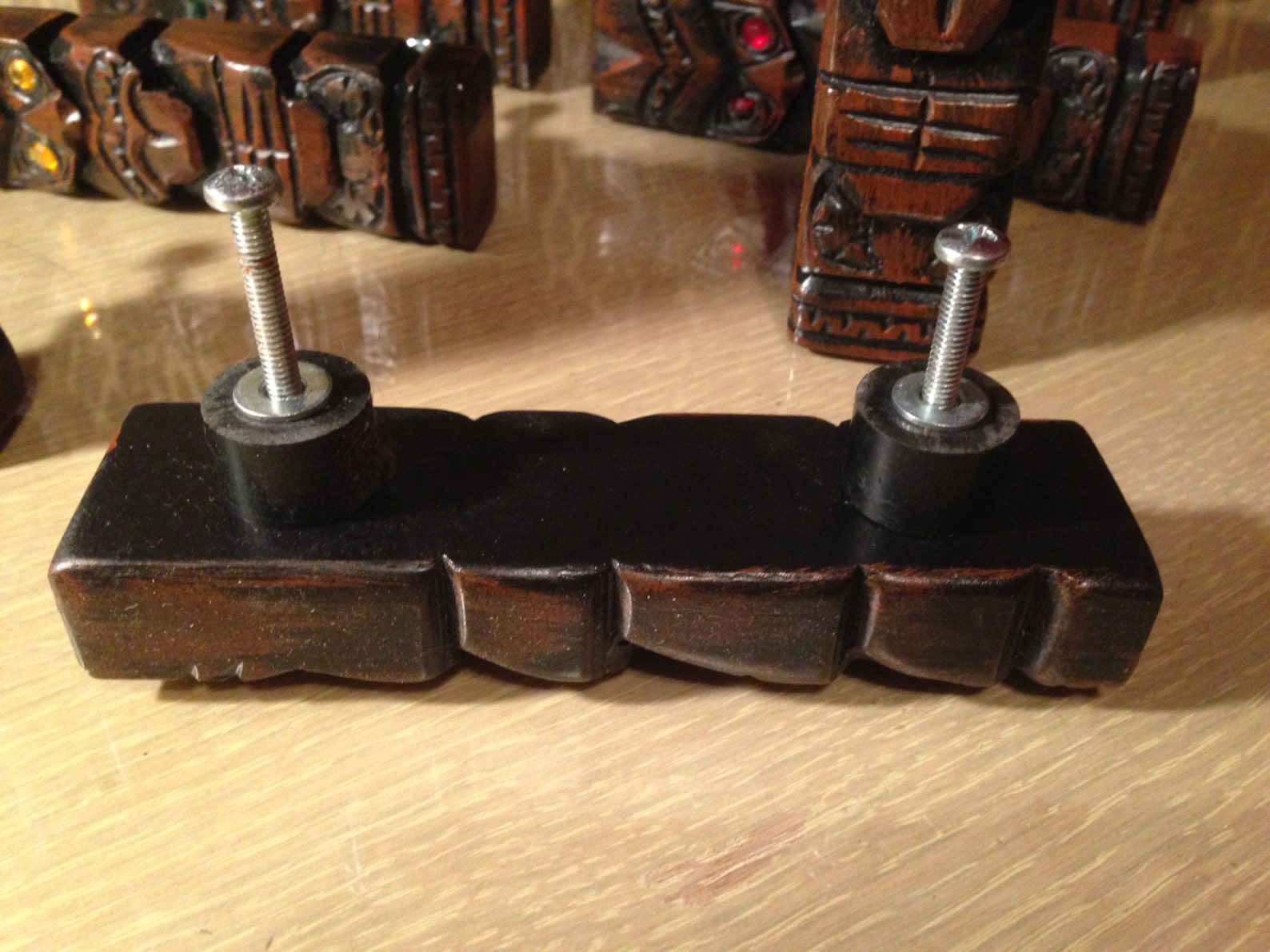 Retro kitsch resin tiki drawer pulls handles hawaiian hula Etsy