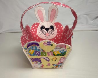 Easter Bunny Basket with Handle
