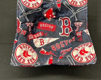 Boston Red Sox Bowl Cozy Handcrafted Cotton Microwavable Bowl Holder