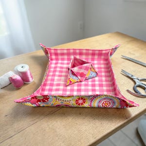 Bandeja Snap hecha a mano y pequeño contenedor ORT para tela, organizador de retazos de hilo. Colores personalizados disponibles.