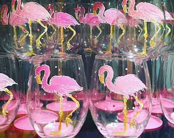 Flamingo Wine Glasses (set of 4)