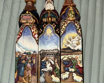 Jim Shore Hallmark Exklusivt De tre vise männens födelse En gåva av omtanke, hopp och kärlek 25 cm