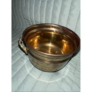 Vintage Brass Bronze Copper Cauldron Pot Footed Small Planter Made In India 5.5