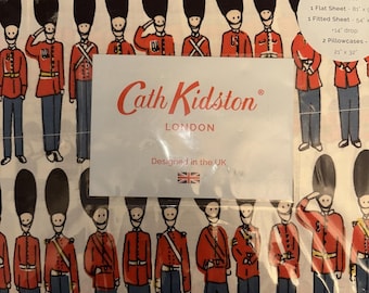 Cath Kidston London Guards Full Sheet Set Multicolor Cotton