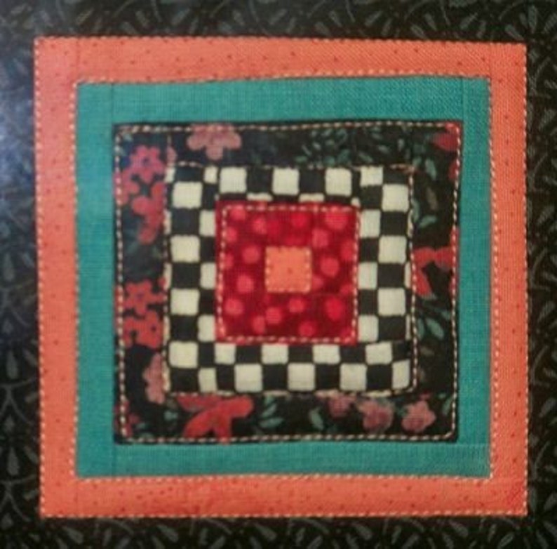 Mini Quilt in Shadow Box Frame Etsy