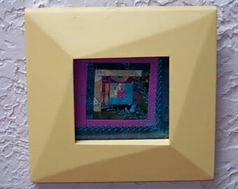 Framed Mini Log Cabin Quilt