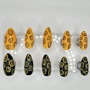 Smiley Faces Press On Gel Nails