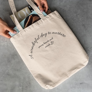 Tote Bag for Teacher, Graduation Gift, Teacher Bags, Thank You Gift, Canvas Tote Bag, Back to School Gift