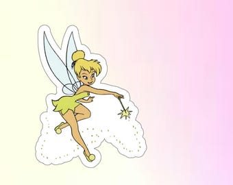 Tinkerbell Vinyl Sticker, Waterproof, Water Bottle Sticker