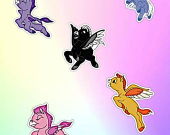 Pegatina de vinilo Fantasia Baby Pegasus, resistente al agua, para botellas de agua.