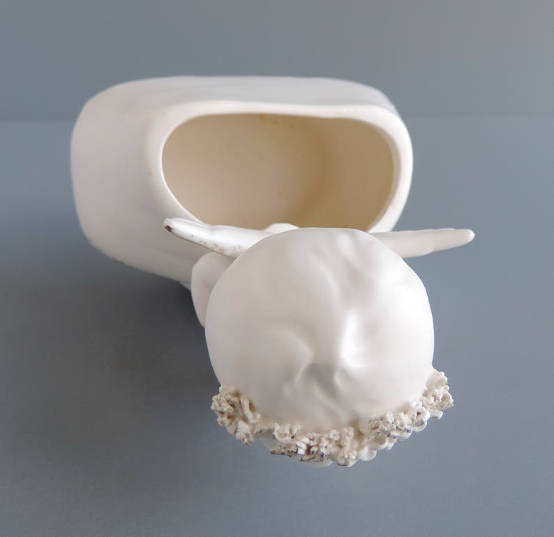 Vintage Inarco Angel Planter Spaghetti Trim Mid-Century Japan Girl With Hymn Book Cachepot