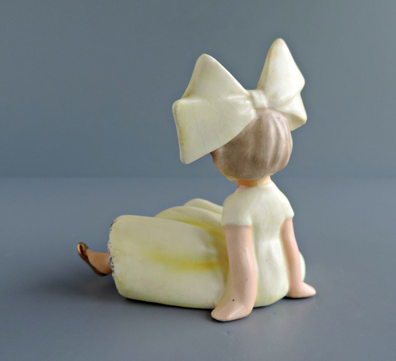 Vintage Inarco Big Bow Girl Figurine E1059 Bloomer Girl in Etsy