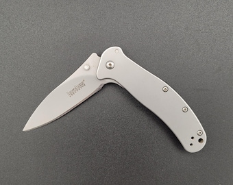 Tweedehands Kershaw Zing SS-mes: geassisteerd open, roestvrij staal kralen, 1730, niet meer leverbaar