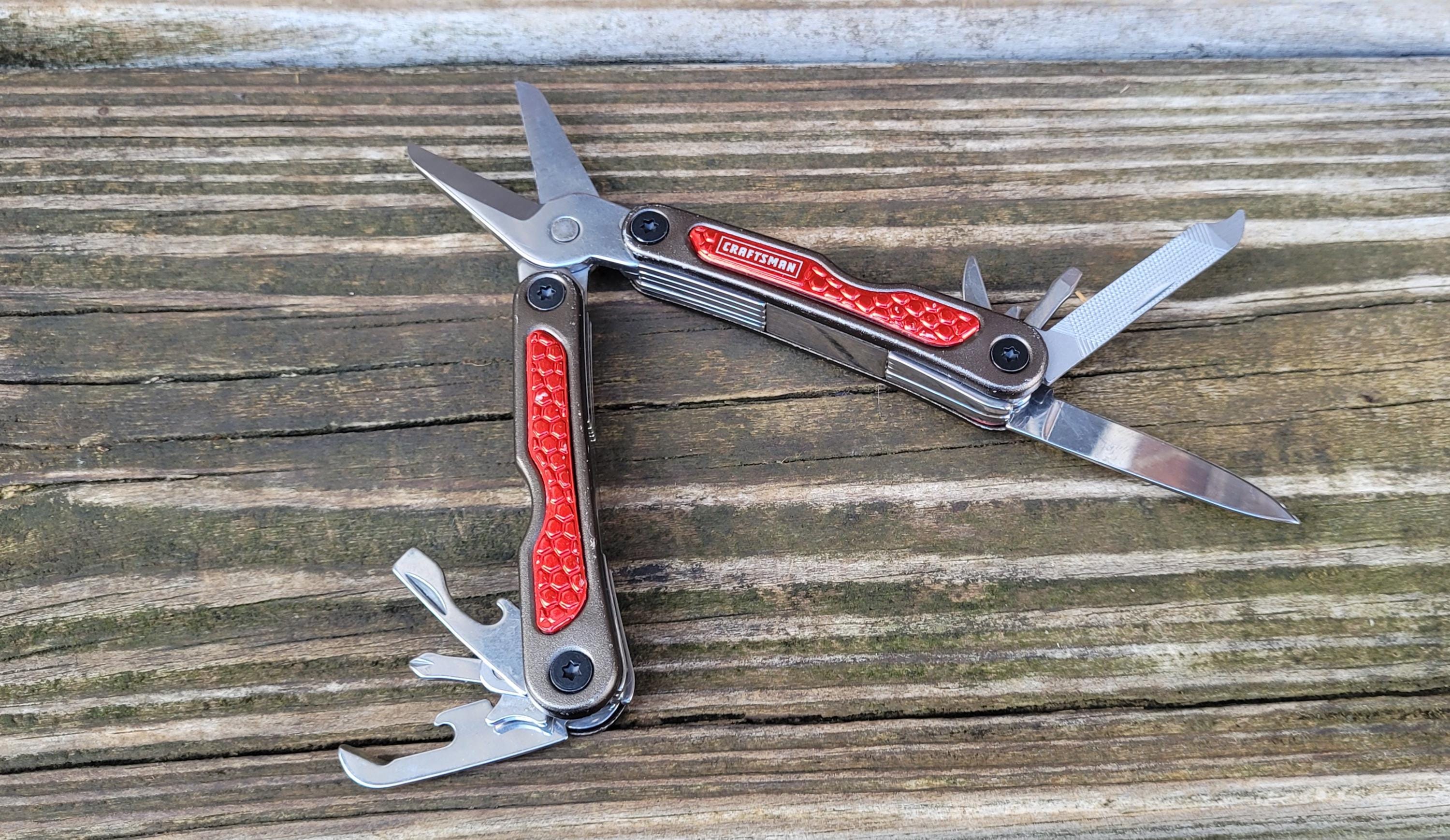 Pre-owned Craftsman 10-in-1 Mini Multi Tool, Red Black Blue Pink Grey