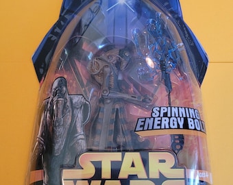 2005 Star Wars Revenge of the Sith  #56 Mustafar Sentry Spinning Energy bolt, Collectable. Hasbro