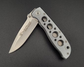Smith Wesson Pocket Conrail CSX Train Engine Knife Stainless Steel