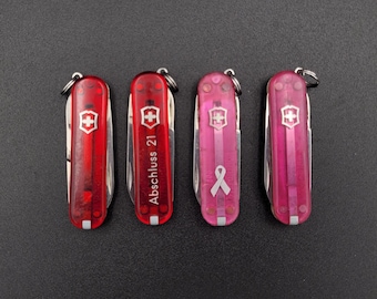 Vintage Translucent Swiss Army Knife: Classic Victorinox SD, 58mm, Ads On