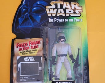 Kenner Star Wars Power Of The Force - At-St Driver With Blester Pistol And... Collectible Figure