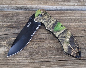 Remington FAST 2.0 Assisted Folder Knife: Mossy Oak Aluminum Handle