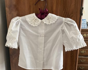 Hungarian Matyo embroidered blouse for Toddler girls