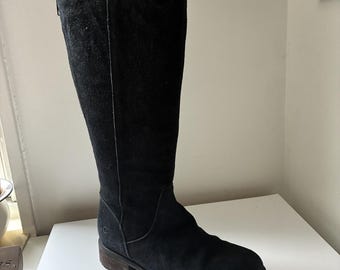 UGG Black Suede Boots for Ladies