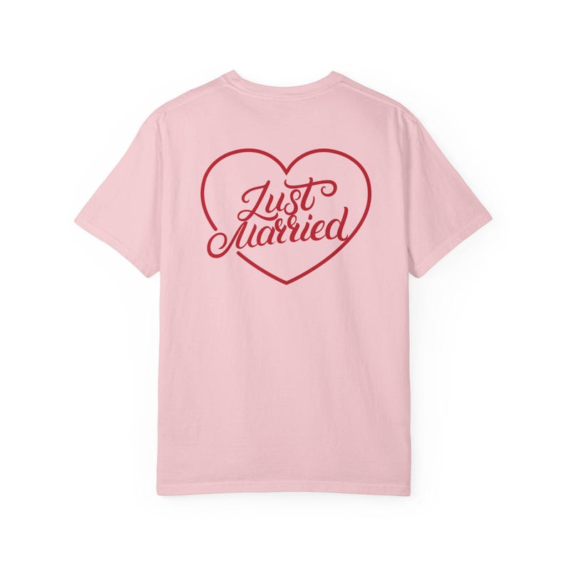 Just Married tshirt, Newlywed Shirt, Honeymoon Outfit, Wedding After Party Shirt, Mr and Mrs Tshirts, Matching Couple Tee, Wife Era Top image 8