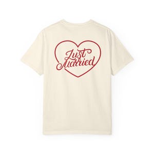 Just Married tshirt, Newlywed Shirt, Honeymoon Outfit, Wedding After Party Shirt, Mr and Mrs Tshirts, Matching Couple Tee, Wife Era Top image 7