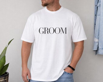 Groom Shirt, Groom T Shirt, Groom Wedding Shirt, Bachelor Party Shirt, Groom Gift, Wedding Day Tee