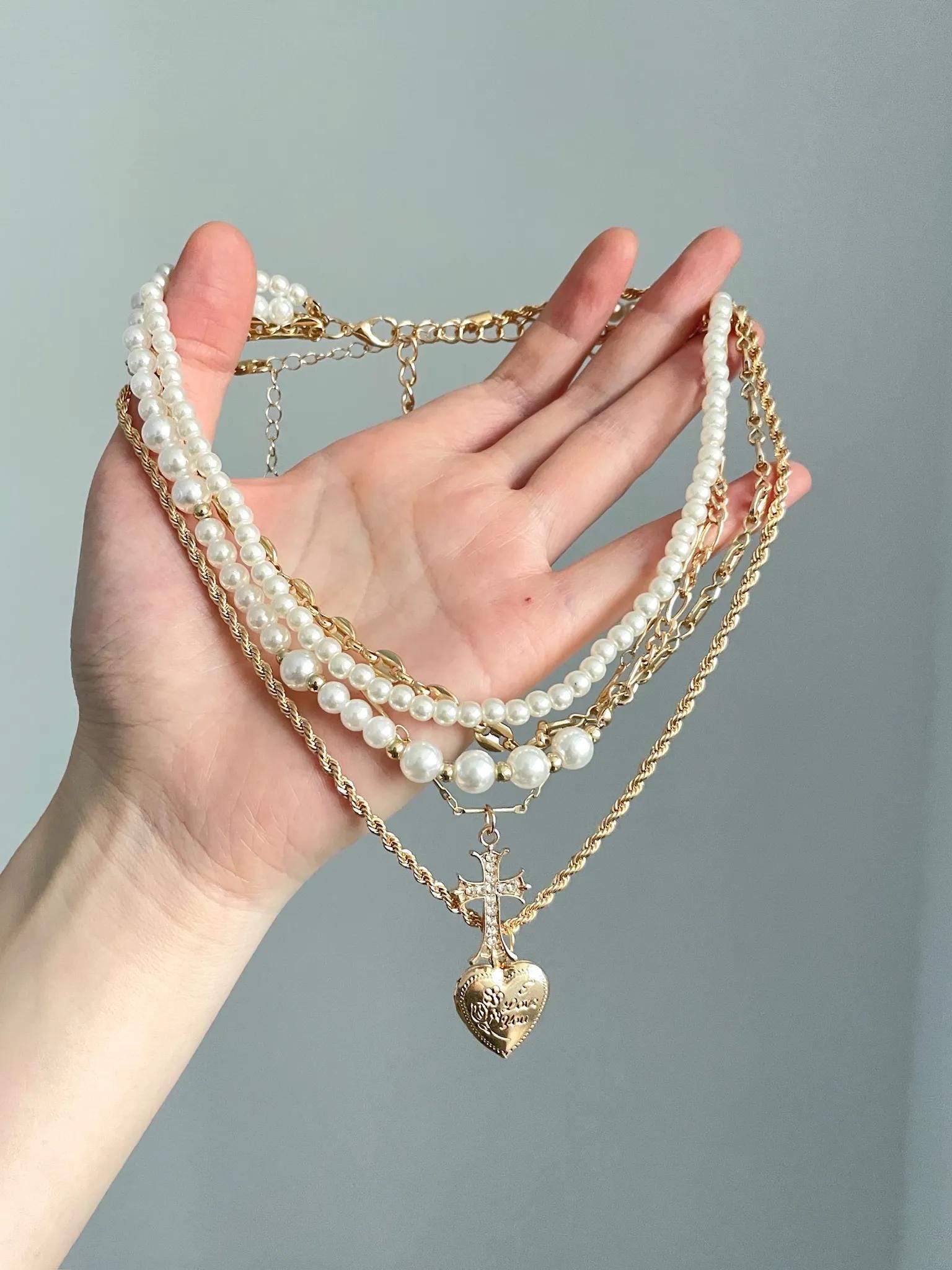 Chanel heart chain - Etsy 日本