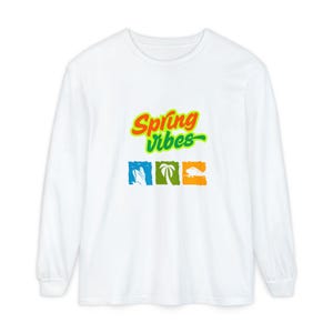 Spring Vibes Unisex Long Sleeve T-Shirt | Beachy Graphic Tee
