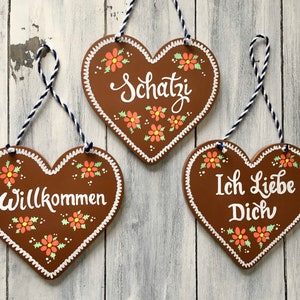 Merry Christmas Sign, 6 inch Lebkuchen Herz, German Christmas Decoration, German Gifts, Bavarian Sign, German Decor image 8